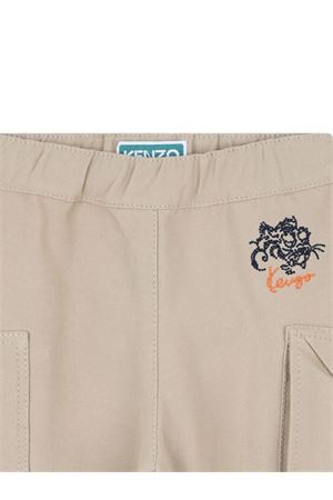 pantalone in cotone beige KENZO KIDS | K61288249